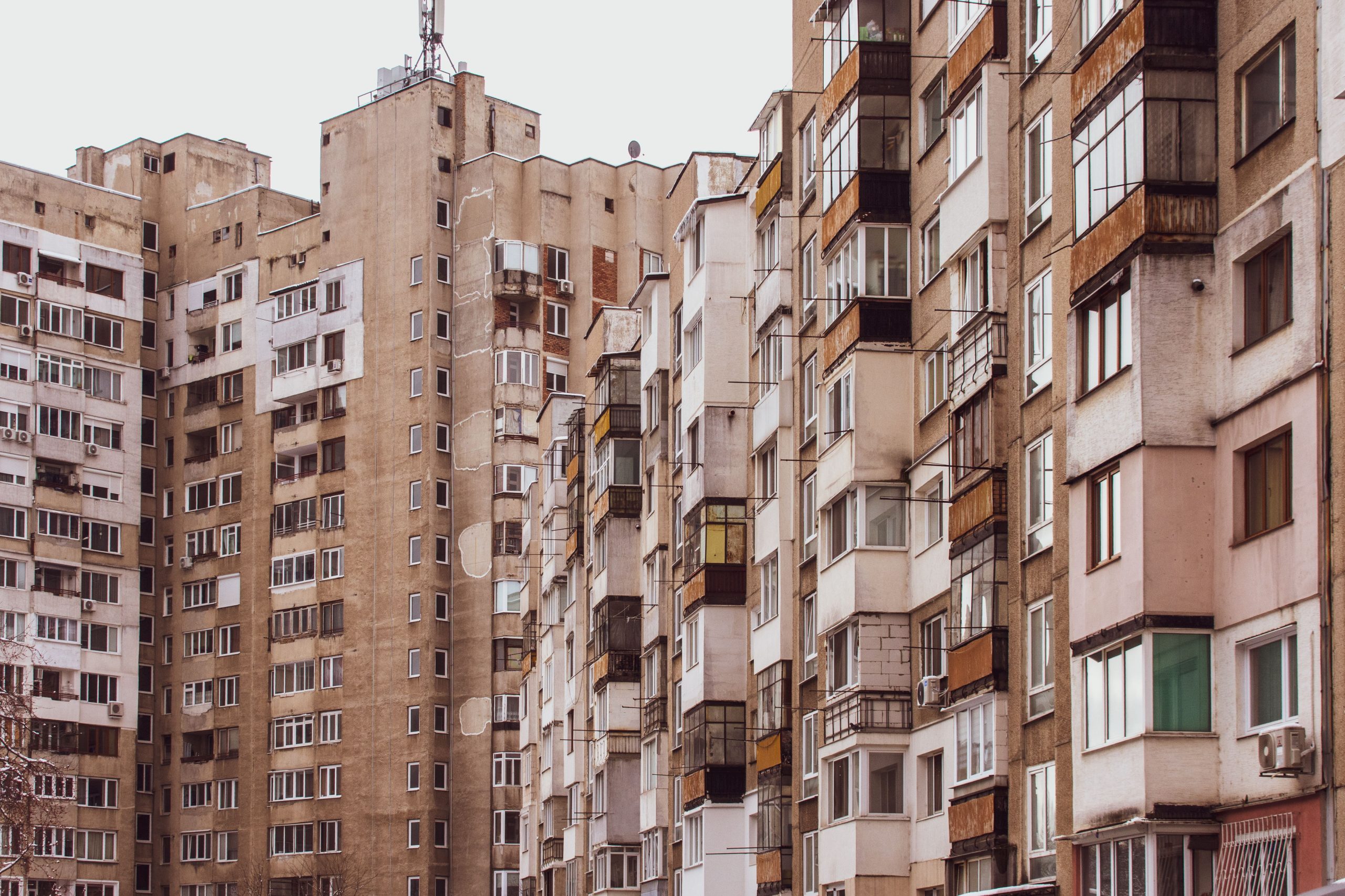 Immeubles résidentiels anciens densité urbaine