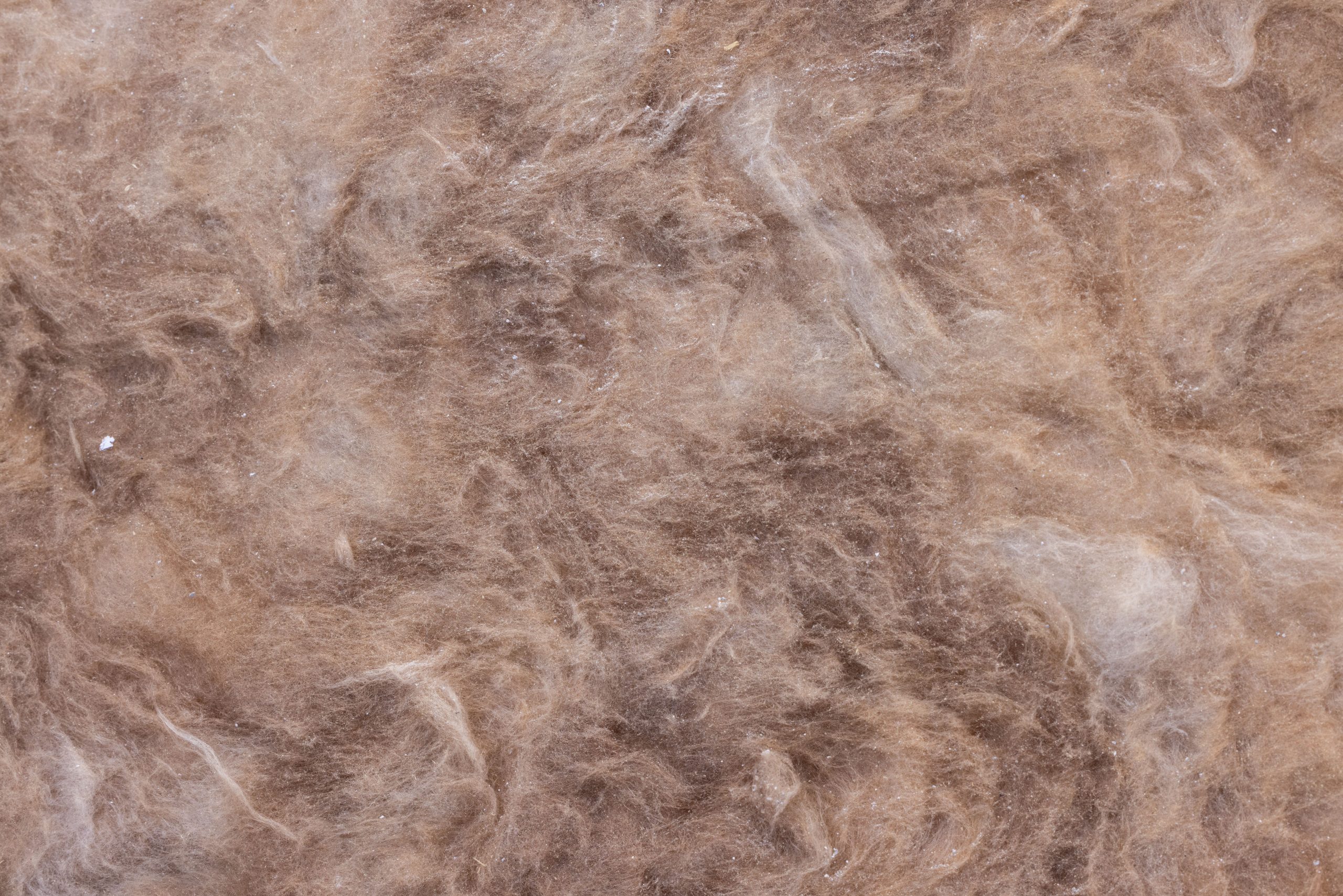 Texture detaillee de laine isolante marron